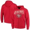 Men's G-III Sports By Carl Banks Scarlet San Francisco 49ers Perfect Season Full-Zip Hoodie