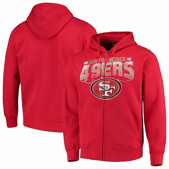 Men's G-III Sports by Carl Banks Scarlet San Francisco 49ers Perfect Season Full-Zip Hoodie Men's G-III Sports By Carl Banks Scarlet San Francisco 49ers Perfect Season Full-Zip Hoodie -G-III Sales Store unnamed file 2558