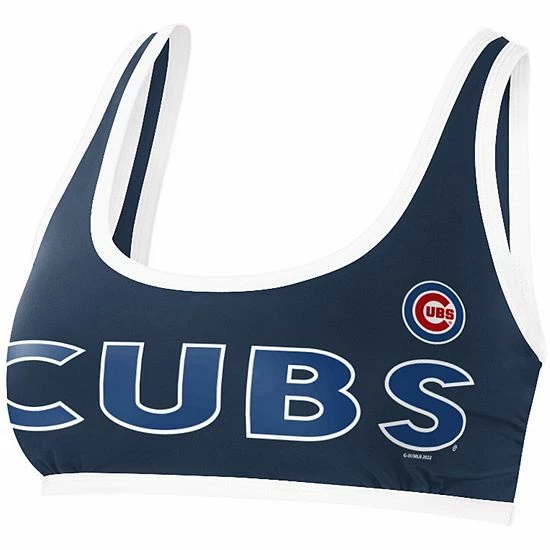 Women's G-III 4Her by Carl Banks Navy Chicago Cubs Southpaw Bikini Top Women's G-III 4Her By Carl Banks Navy Chicago Cubs Southpaw Bikini Top -G-III Sales Store unnamed file 2595