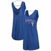 Women's G-III 4Her By Carl Banks Heathered Royal Texas Rangers Swim Cover-Up Dress