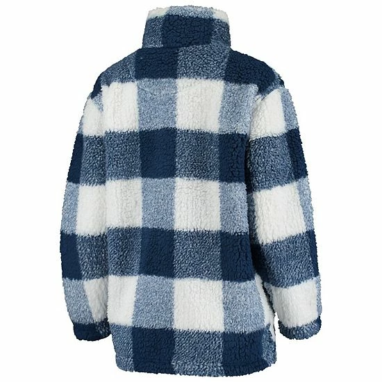 Women's G-III 4Her by Carl Banks Navy/White Nashville Predators Plaid Sherpa Quarter-Zip Jacket Women's G-III 4Her By Carl Banks Navy/White Nashville Predators Plaid Sherpa Quarter-Zip Jacket -G-III Sales Store unnamed file 2609