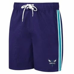 Men's G-III Sports By Carl Banks Purple/Teal Charlotte Hornets Sand Beach Volley Swim Shorts -G-III Sales Store unnamed file 2631