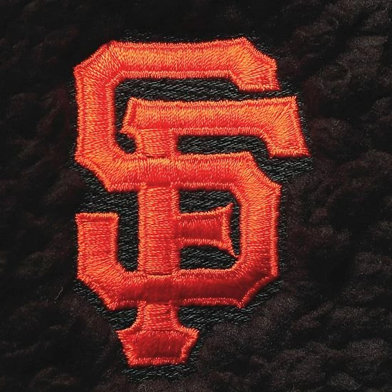 Women's G-III Sports By Carl Banks Black San Francisco Giants Sherpa Quarter-Zip Jacket 5 Women's G-III Sports By Carl Banks Black San Francisco Giants Sherpa Quarter-Zip Jacket - Image 5