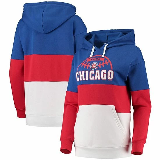 Women's G-III Sports by Carl Banks Royal/Red Chicago Cubs Block and Tackle Colorblock Pullover Hoodie Women's G-III Sports By Carl Banks Royal/Red Chicago Cubs Block And Tackle Colorblock Pullover Hoodie -G-III Sales Store unnamed file 2644