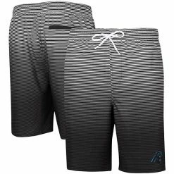 Men's G-III Sports By Carl Banks Black Carolina Panthers Ocean Swim Trunks