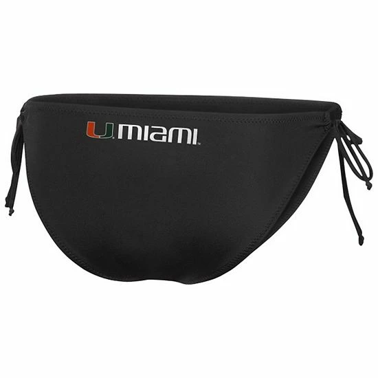 Women's G-III Sports by Carl Banks Black Miami Hurricanes Face Off Bikini Bottom Women's G-III Sports By Carl Banks Black Miami Hurricanes Face Off Bikini Bottom -G-III Sales Store unnamed file 2668