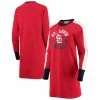 Women's G-III 4Her By Carl Banks Navy St. Louis Cardinals Hurry Up Offense Long Sleeve Dress