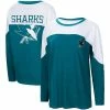 Women's G-III 4Her By Carl Banks Teal San Jose Sharks Pop Fly Long Sleeve T-Shirt