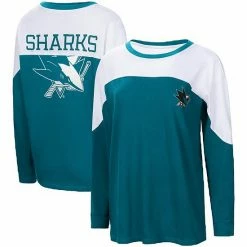 Women's G-III 4Her By Carl Banks Teal San Jose Sharks Pop Fly Long Sleeve T-Shirt