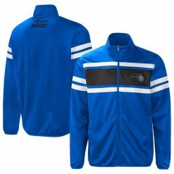 Men's G-III Sports By Carl Banks Blue Orlando Magic Power Pitcher Full-Zip Track Jacket