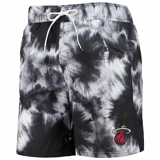 Men's G-III Sports by Carl Banks Black Miami Heat Splash Volley Swim Shorts Men's G-III Sports By Carl Banks Black Miami Heat Splash Volley Swim Shorts -G-III Sales Store unnamed file 2732