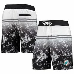 Men's G-III Sports By Carl Banks Black Miami Dolphins Island Volley Swim Shorts