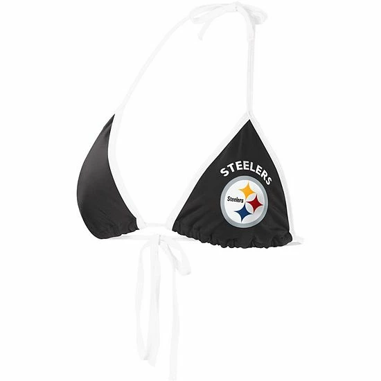 Women's G-III 4Her by Carl Banks Black Pittsburgh Steelers Perfect Match Bikini Top Women's G-III 4Her By Carl Banks Black Pittsburgh Steelers Perfect Match Bikini Top -G-III Sales Store unnamed file 2746