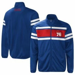 Men's G-III Sports By Carl Banks Royal Philadelphia 76ers Power Pitcher Full-Zip Track Jacket