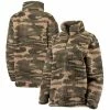 Women's G-III 4Her By Carl Banks Camo New York Yankees Sherpa Quarter-Zip Jacket
