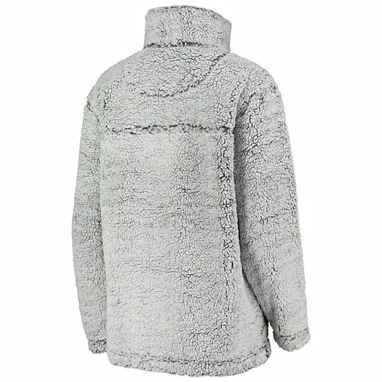 Women's G-III 4Her by Carl Banks Gray Chicago Cubs Sherpa Quarter-Zip Pullover Jacket Women's G-III 4Her By Carl Banks Gray Chicago Cubs Sherpa Quarter-Zip Pullover Jacket -G-III Sales Store unnamed file 2803