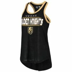 Women's G-III Sports By Carl Banks Black Vegas Golden Knights Showdown Slub Racerback Tank Top -G-III Sales Store unnamed file 2819