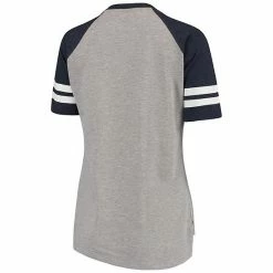 Women's G-III 4Her By Carl Banks Heathered Gray/Navy Detroit Tigers Goal Line V-Neck T-Shirt -G-III Sales Store unnamed file 2827