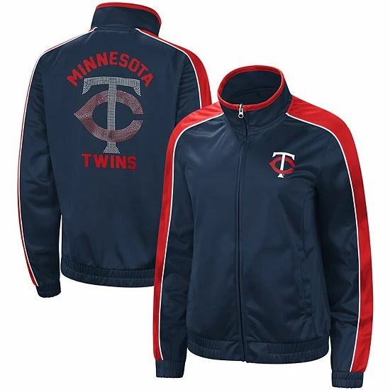 Women's G-III 4Her by Carl Banks Navy Minnesota Twins Gamer Full-Zip Track Jacket Women's G-III 4Her By Carl Banks Navy Minnesota Twins Gamer Full-Zip Track Jacket -G-III Sales Store unnamed file 2834