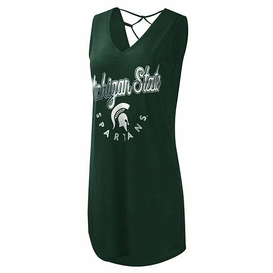 Women's G-III 4Her by Carl Banks Green Michigan State Spartans Game Time Burnout Cover-Up V-Neck Dress Women's G-III 4Her By Carl Banks Green Michigan State Spartans Game Time Burnout Cover-Up V-Neck Dress -G-III Sales Store unnamed file 2840