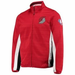 Men's G-III Sports By Carl Banks Red Portland Trail Blazers 75th Anniversary Power Forward Space-Dye Full-Zip Track Jacket -G-III Sales Store unnamed file 2849