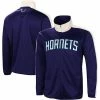Men's G-III Sports By Carl Banks Purple/White Charlotte Hornets Zone Blitz Tricot Full-Zip Track Jacket