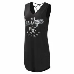 Women's G-III 4Her By Carl Banks Black Las Vegas Raiders Game Time Swim V-Neck Cover-Up Dress 2 Women's G-III 4Her By Carl Banks Black Las Vegas Raiders Game Time Swim V-Neck Cover-Up Dress -G-III Sales Store unnamed file 2880
