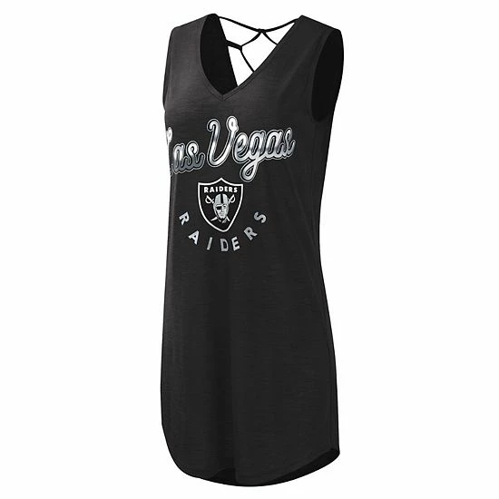 Women's G-III 4Her by Carl Banks Black Las Vegas Raiders Game Time Swim V-Neck Cover-Up Dress Women's G-III 4Her By Carl Banks Black Las Vegas Raiders Game Time Swim V-Neck Cover-Up Dress -G-III Sales Store unnamed file 2880