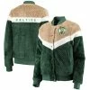 Women's G-III 4Her By Carl Banks Kelly Green/Cream Boston Celtics Riot Squad Sherpa Full-Snap Jacket