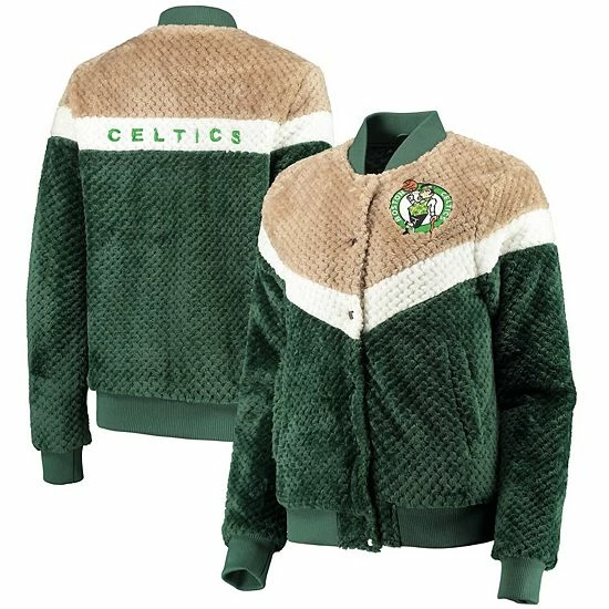 Women's G-III 4Her by Carl Banks Kelly Green/Cream Boston Celtics Riot Squad Sherpa Full-Snap Jacket Women's G-III 4Her By Carl Banks Kelly Green/Cream Boston Celtics Riot Squad Sherpa Full-Snap Jacket -G-III Sales Store unnamed file 2904