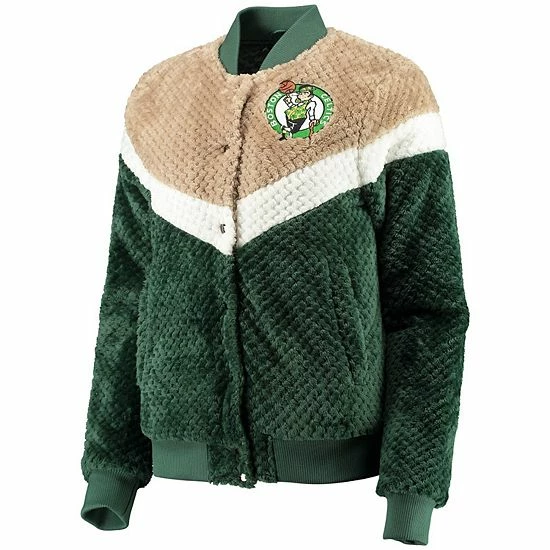 Women's G-III 4Her by Carl Banks Kelly Green/Cream Boston Celtics Riot Squad Sherpa Full-Snap Jacket Women's G-III 4Her By Carl Banks Kelly Green/Cream Boston Celtics Riot Squad Sherpa Full-Snap Jacket -G-III Sales Store unnamed file 2905