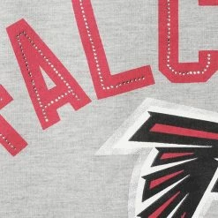 Women's G-III Sports By Carl Banks Gray Atlanta Falcons Superstar Raglan Long Sleeve T-Shirt -G-III Sales Store unnamed file 2917