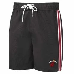 Men's G-III Sports By Carl Banks Black Miami Heat Sand Beach Volley Swim Shorts -G-III Sales Store unnamed file 2937