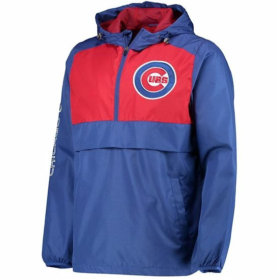 Men's G-III Sports by Carl Banks Royal/Red Chicago Cubs Lineman Half-Zip Hoodie Jacket Men's G-III Sports By Carl Banks Royal/Red Chicago Cubs Lineman Half-Zip Hoodie Jacket -G-III Sales Store unnamed file 2969