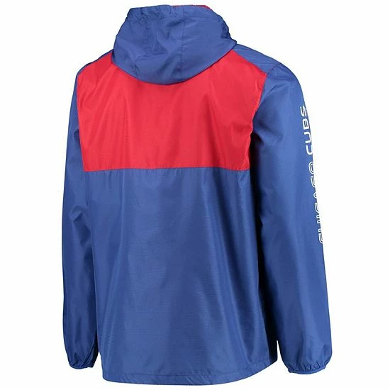 Men's G-III Sports by Carl Banks Royal/Red Chicago Cubs Lineman Half-Zip Hoodie Jacket Men's G-III Sports By Carl Banks Royal/Red Chicago Cubs Lineman Half-Zip Hoodie Jacket -G-III Sales Store unnamed file 2970