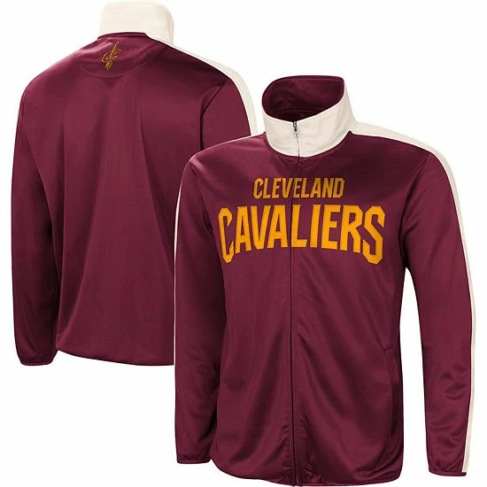 Men's G-III Sports by Carl Banks Wine/White Cleveland Cavaliers Zone Blitz Tricot Full-Zip Track Jacket Men's G-III Sports By Carl Banks Wine/White Cleveland Cavaliers Zone Blitz Tricot Full-Zip Track Jacket -G-III Sales Store unnamed file 2978