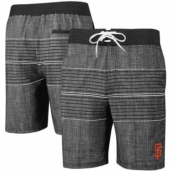 Men's G-III Sports by Carl Banks Charcoal San Francisco Giants Horizon Volley Swim Trunks Men's G-III Sports By Carl Banks Charcoal San Francisco Giants Horizon Volley Swim Trunks -G-III Sales Store unnamed file 3009