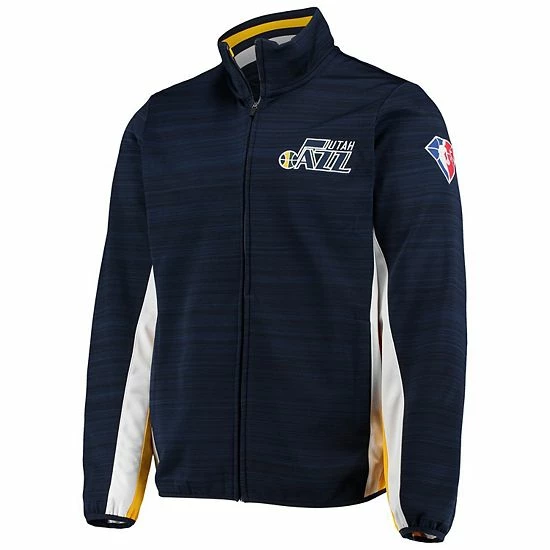 Men's G-III Sports by Carl Banks Navy Utah Jazz 75th Anniversary Power Forward Space-Dye Full-Zip Track Jacket Men's G-III Sports By Carl Banks Navy Utah Jazz 75th Anniversary Power Forward Space-Dye Full-Zip Track Jacket -G-III Sales Store unnamed file 3021