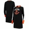 Women's G-III 4Her By Carl Banks Black San Francisco Giants Hurry Up Offense Long Sleeve Dress