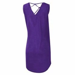 Women's G-III 4Her By Carl Banks Purple LSU Tigers Game Time Burnout Cover-Up V-Neck Dress -G-III Sales Store unnamed file 3077