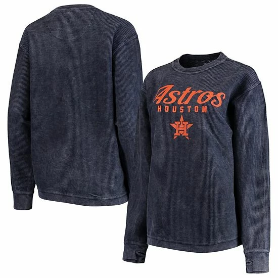 Women's G-III 4Her by Carl Banks Navy Houston Astros Comfy Cord Pullover Sweatshirt Women's G-III 4Her By Carl Banks Navy Houston Astros Comfy Cord Pullover Sweatshirt -G-III Sales Store unnamed file 309