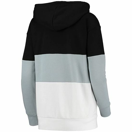 Women's G-III Sports by Carl Banks Black/Gray Chicago White Sox Block and Tackle Colorblock Pullover Hoodie Women's G-III Sports By Carl Banks Black/Gray Chicago White Sox Block And Tackle Colorblock Pullover Hoodie -G-III Sales Store unnamed file 3094