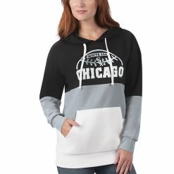 Women's G-III Sports By Carl Banks Black/Gray Chicago White Sox Block And Tackle Colorblock Pullover Hoodie 4 Women's G-III Sports By Carl Banks Black/Gray Chicago White Sox Block And Tackle Colorblock Pullover Hoodie -G-III Sales Store unnamed file 3095