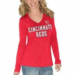 Women's G-III 4Her By Carl Banks Red Cincinnati Reds Post Season Long Sleeve T-Shirt 3 Women's G-III 4Her By Carl Banks Red Cincinnati Reds Post Season Long Sleeve T-Shirt -G-III Sales Store unnamed file 3108