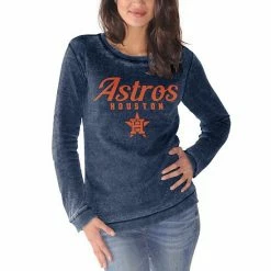 Women's G-III 4Her By Carl Banks Navy Houston Astros Comfy Cord Pullover Sweatshirt 2 Women's G-III 4Her By Carl Banks Navy Houston Astros Comfy Cord Pullover Sweatshirt -G-III Sales Store unnamed file 311
