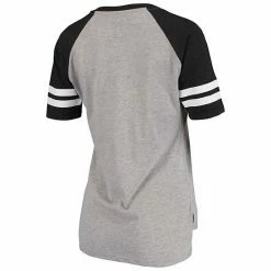 Women's G-III 4Her By Carl Banks Gray/Black San Francisco Giants Goal Line Raglan V-Neck T-Shirt -G-III Sales Store unnamed file 3122