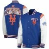 Men's G-III Sports By Carl Banks Royal/Orange New York Mets Complete Game Commemorative Full-Snap Jacket