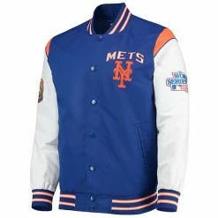 Men's G-III Sports By Carl Banks Royal/Orange New York Mets Complete Game Commemorative Full-Snap Jacket -G-III Sales Store unnamed file 3131