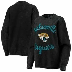 Women's G-III 4Her By Carl Banks Black Jacksonville Jaguars Comfy Cord Pullover Sweatshirt