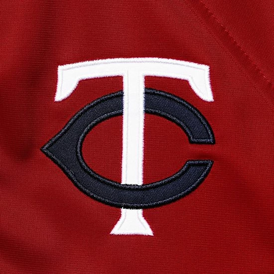 Women's G-III Sports By Carl Banks Navy/Red Minnesota Twins First Base Raglan Full-Zip Track Jacket - Image 5